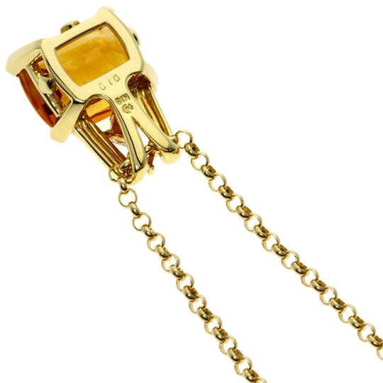 TASAKI Necklace 18K Yellow Gold gold Citrine diamond Women Used Authentic