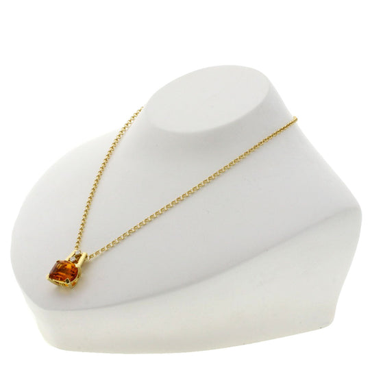 TASAKI Necklace 18K Yellow Gold gold Citrine diamond Women Used Authentic