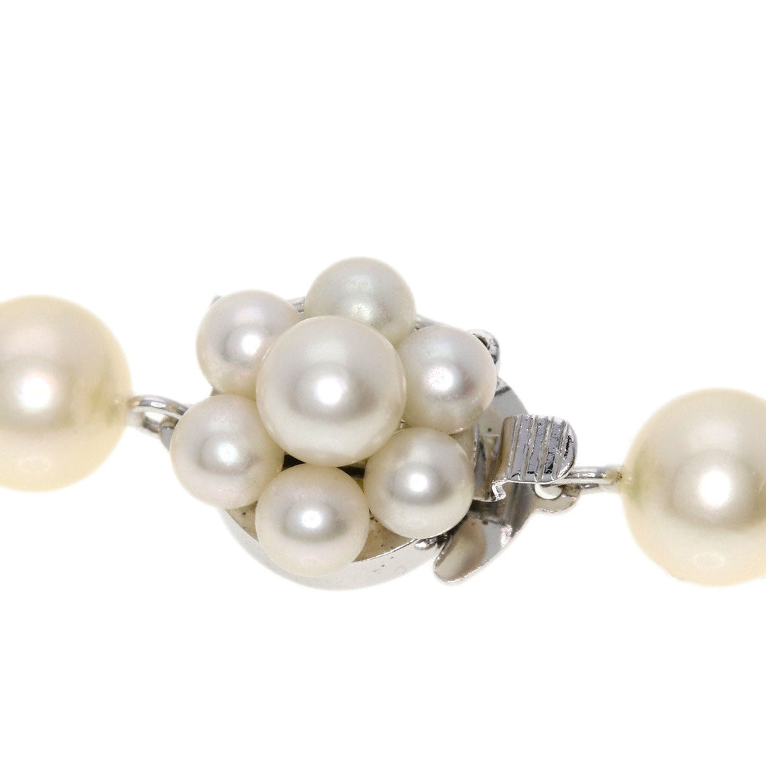 TASAKI Necklace SV Silver Akoya Pearl Long Women Used Authentic