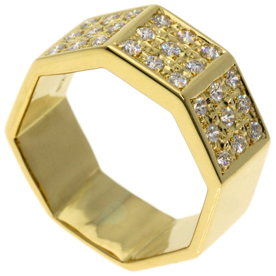 TASAKI Ring 18K Yellow Gold gold Diamond Octagon Women Used Authentic