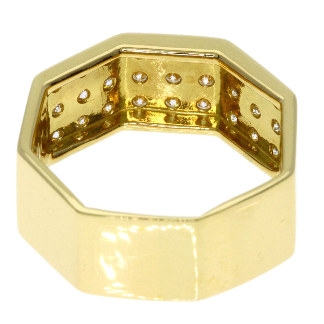 TASAKI Ring 18K Yellow Gold gold Diamond Octagon Women Used Authentic