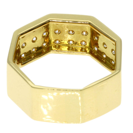 TASAKI Ring 18K Yellow Gold gold Diamond Octagon Women Used Authentic
