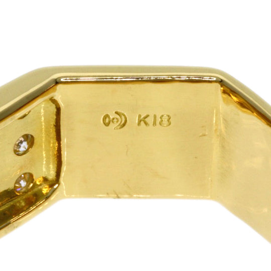 TASAKI Ring 18K Yellow Gold gold Diamond Octagon Women Used Authentic