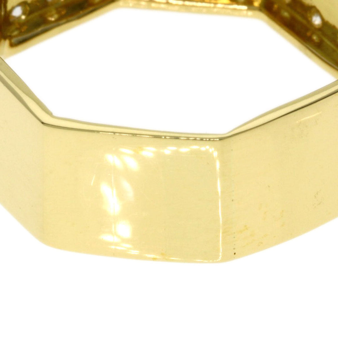 TASAKI Ring 18K Yellow Gold gold Diamond Octagon Women Used Authentic