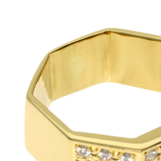TASAKI Ring 18K Yellow Gold gold Diamond Octagon Women Used Authentic