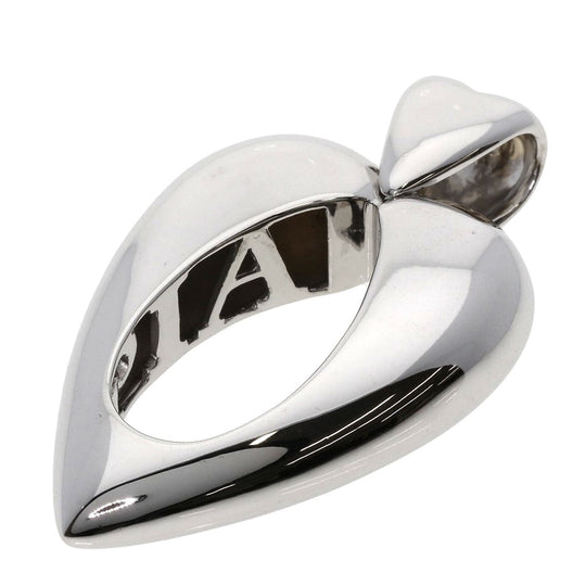 PIAGET Pendant top K18WG Silver Heart motif Women Used Authentic