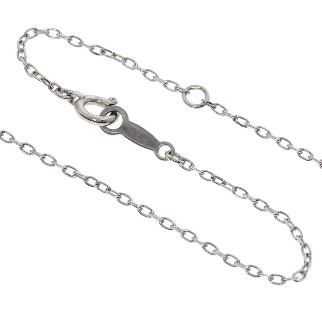 MIKIMOTO Necklace K18WG Silver Heart Pearl