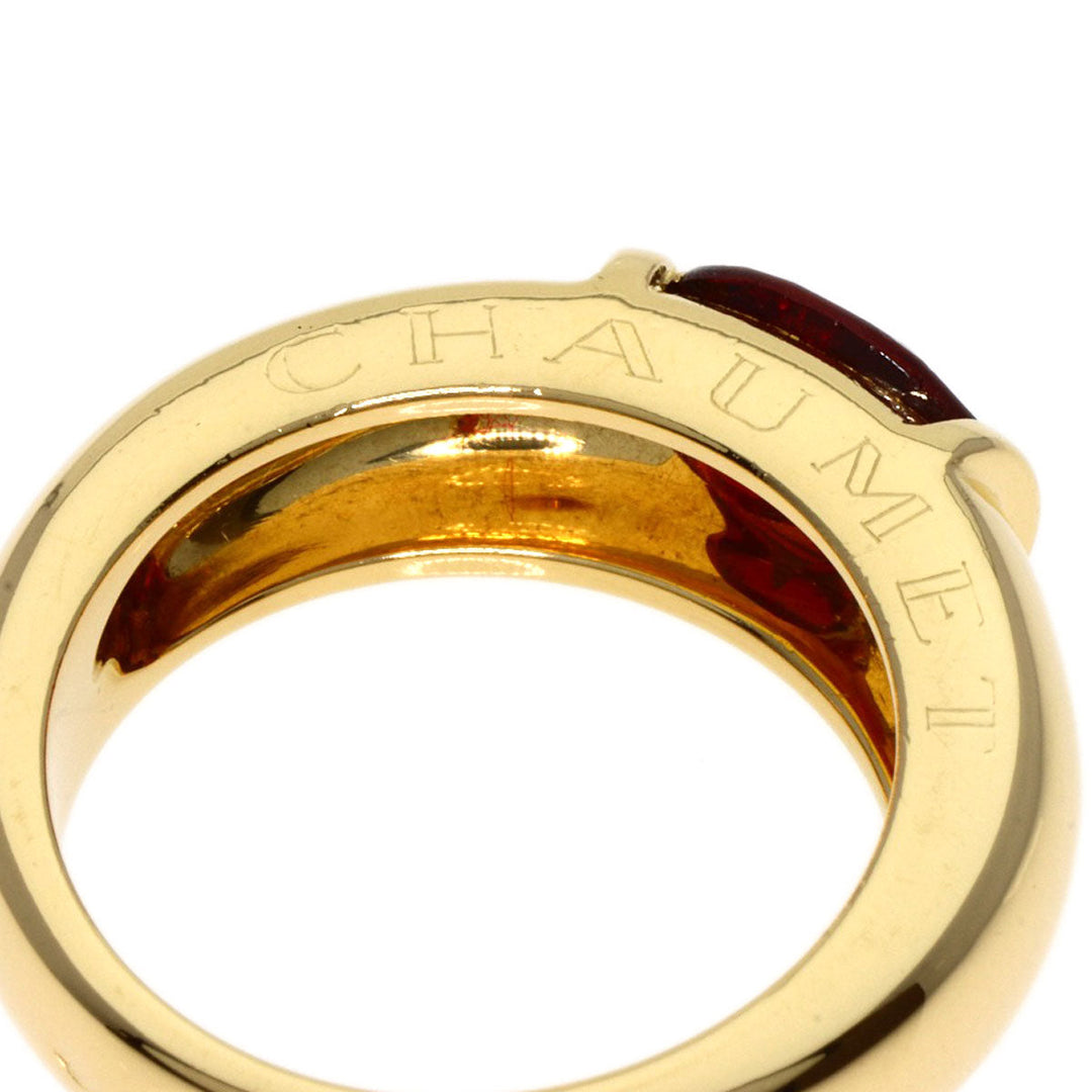 Chaumet Ring 18K Yellow Gold gold Gioia Garnet Women Used Authentic