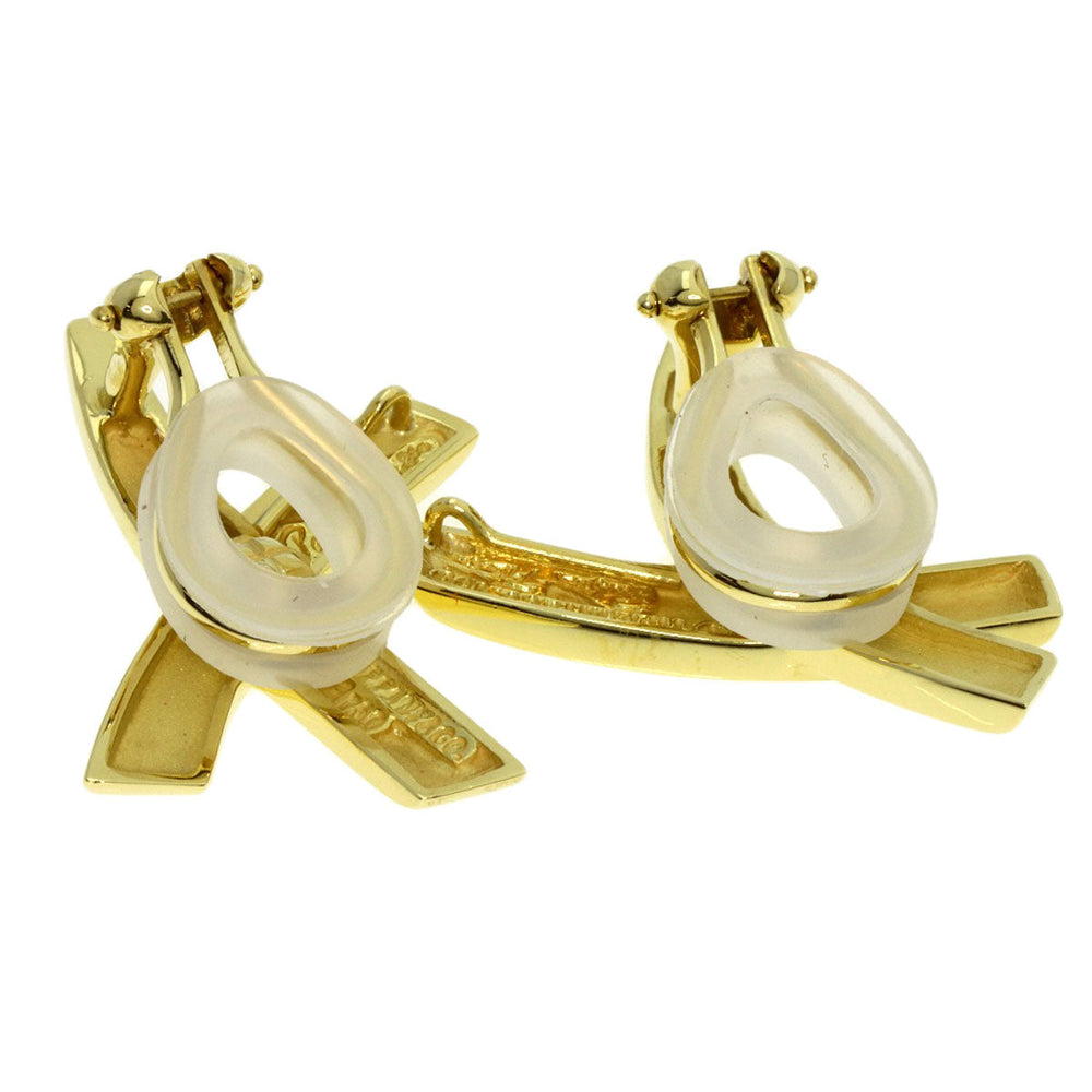 TIFFANY&Co. Earring 18K Yellow Gold gold Paloma Picasso Graffiti X Large Women Used Authentic