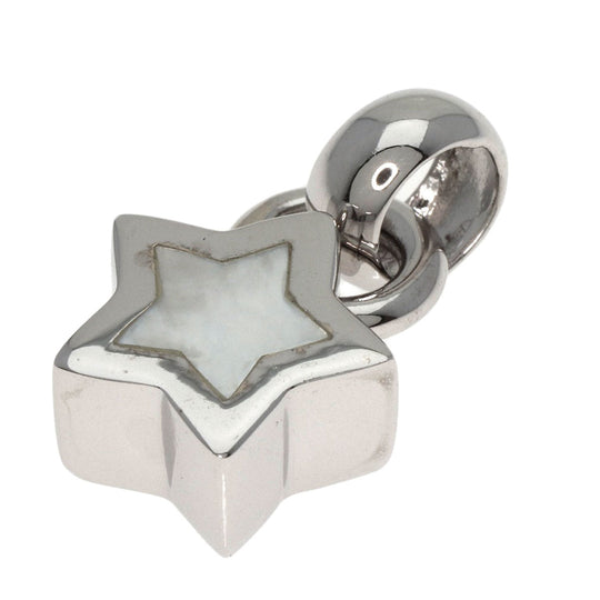Ponte Vecchio Pendant top K18WG Silver Star Shell TOP Women Used Authentic