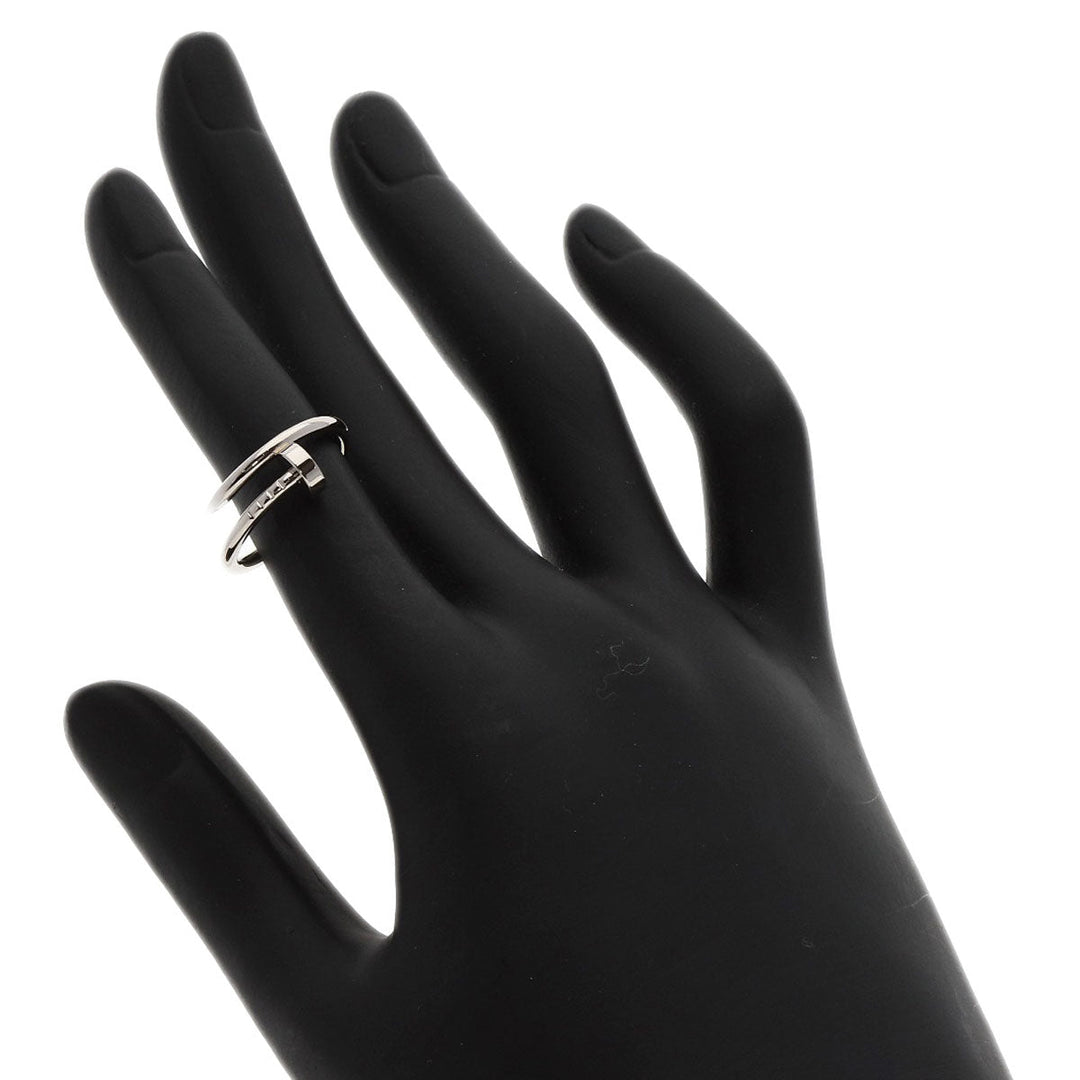 CARTIER Ring K18WG Silver Just Uncle Small #48