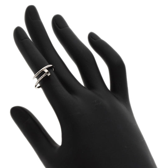 CARTIER Ring K18WG Silver Just Uncle Small #48