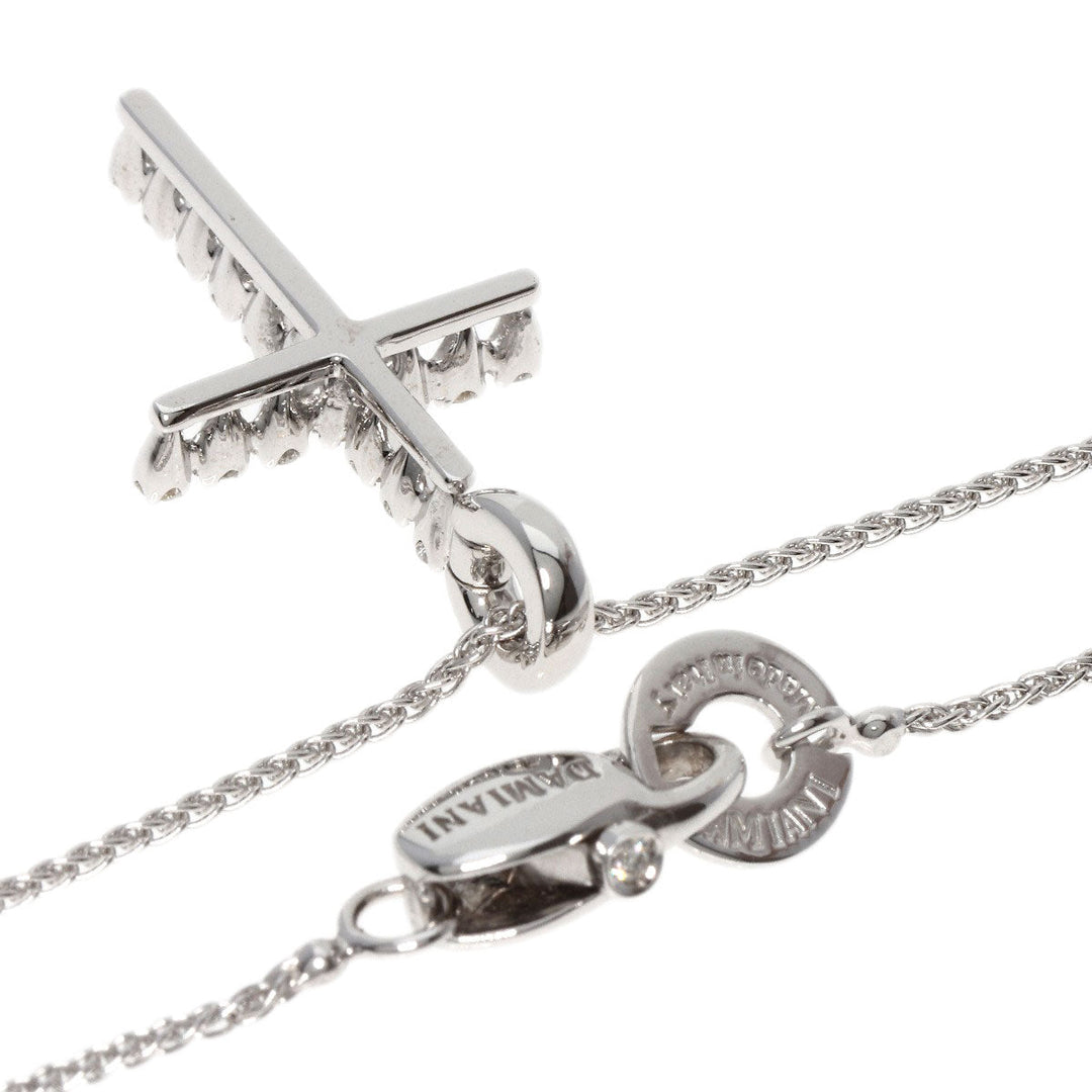 Damiani Necklace K18WG Silver Mystery cross diamond