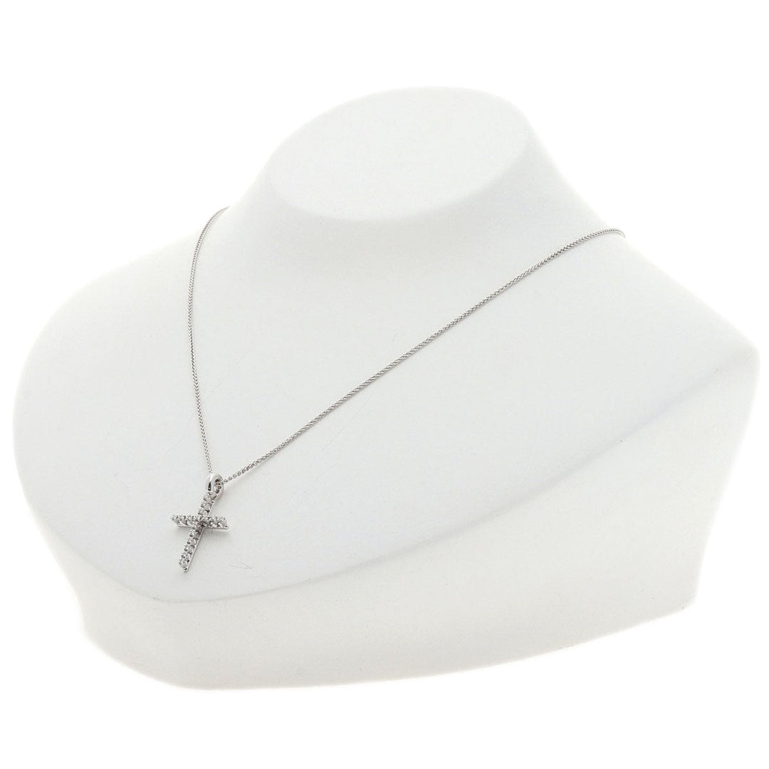 Damiani Necklace K18WG Silver Mystery cross diamond