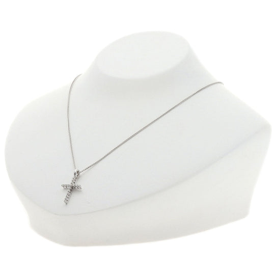 Damiani Necklace K18WG Silver Mystery cross diamond