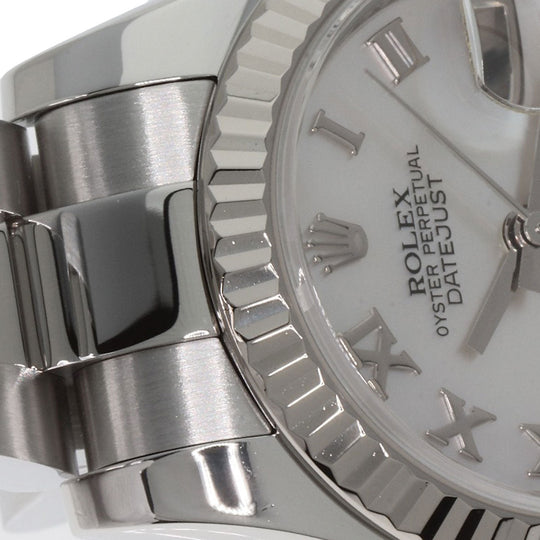 ROLEX Watches Mechanical Automatic 179174NR Stainless Steel , Stainless Steel , K18WG Silver Datejust White shell dial Women Used Authentic