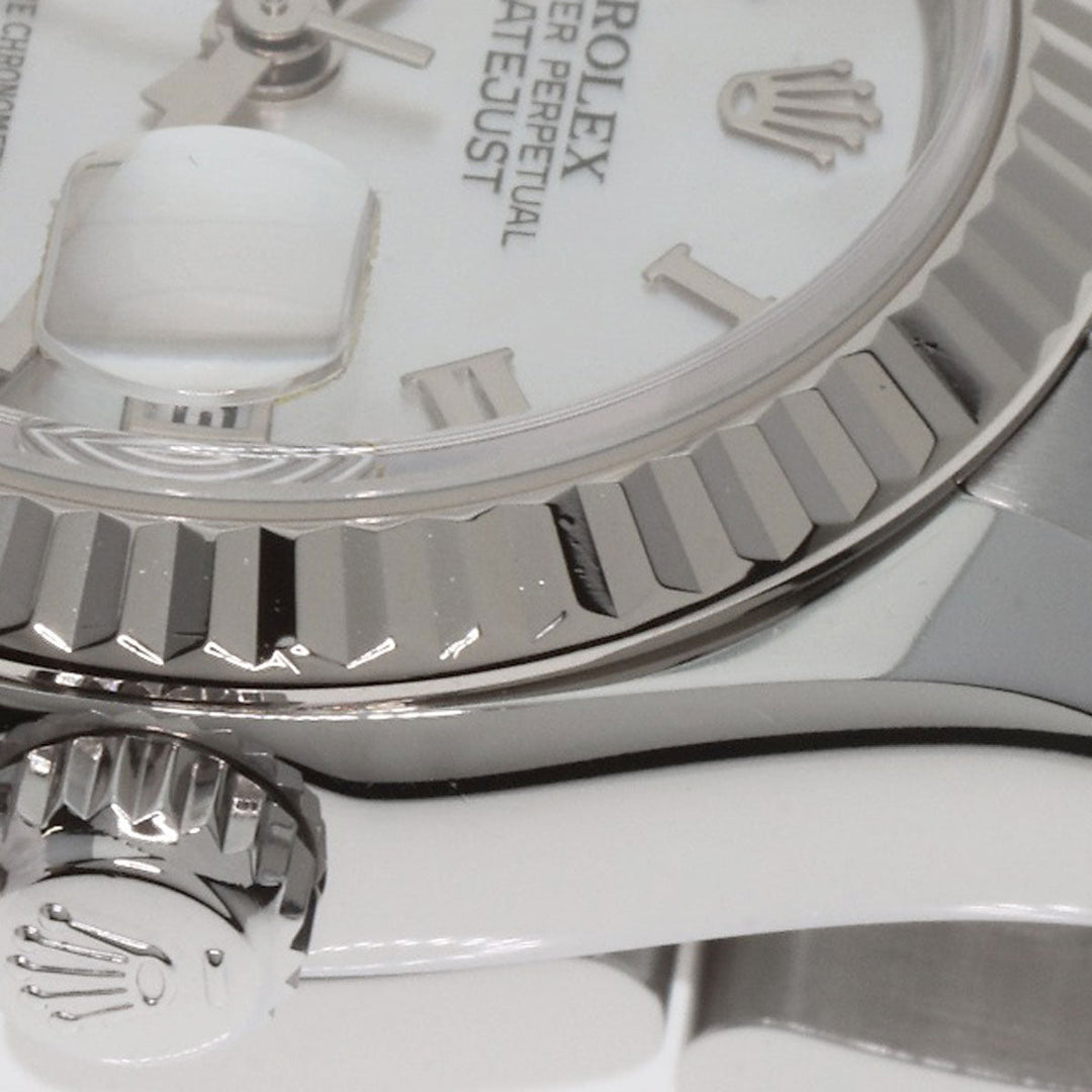 ROLEX Watches Mechanical Automatic 179174NR Stainless Steel , Stainless Steel , K18WG Silver Datejust White shell dial Women Used Authentic