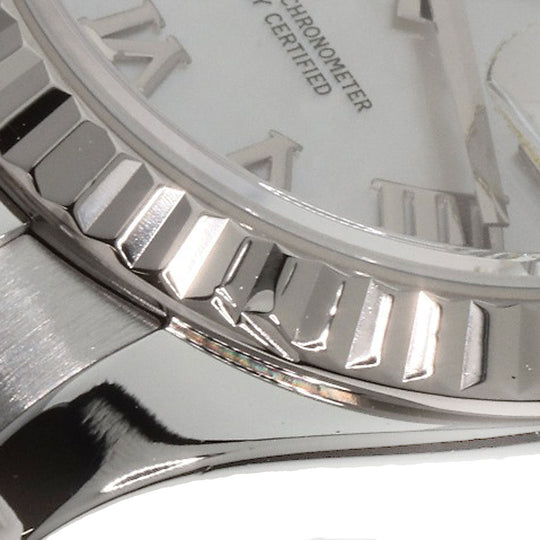ROLEX Watches Mechanical Automatic 179174NR Stainless Steel , Stainless Steel , K18WG Silver Datejust White shell dial Women Used Authentic