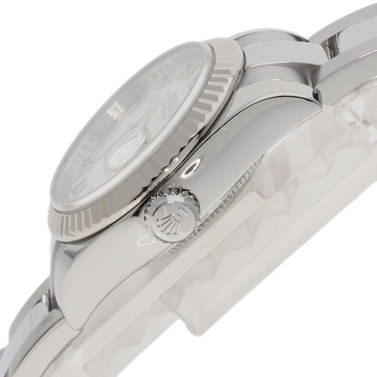 ROLEX Watches Mechanical Automatic 179174NR Stainless Steel , Stainless Steel , K18WG Silver Datejust White shell dial Women Used Authentic