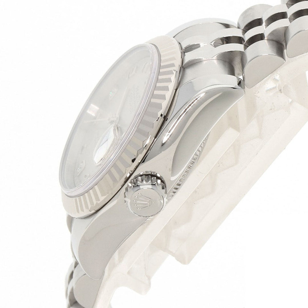 ROLEX Watches Mechanical Automatic 179174DN2BR Stainless Steel , Stainless Steel , K18WG Silver Datejust 2P Diamond Goldust Dial White shell dial Women Used Authentic