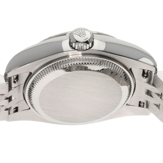 ROLEX Watches Mechanical Automatic 179174DN2BR Stainless Steel , Stainless Steel , K18WG Silver Datejust 2P Diamond Goldust Dial White shell dial Women Used Authentic