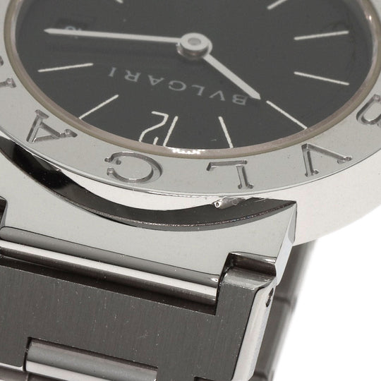 BVLGARI Watches Quartz BB26SS Stainless Steel , Stainless Steel Silver Bulgari Bulgari black dial Women Used Authentic