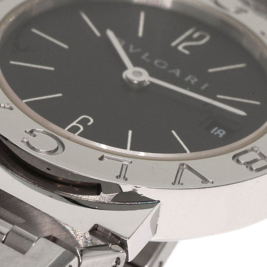 BVLGARI Watches Quartz BB26SS Stainless Steel , Stainless Steel Silver Bulgari Bulgari black dial Women Used Authentic