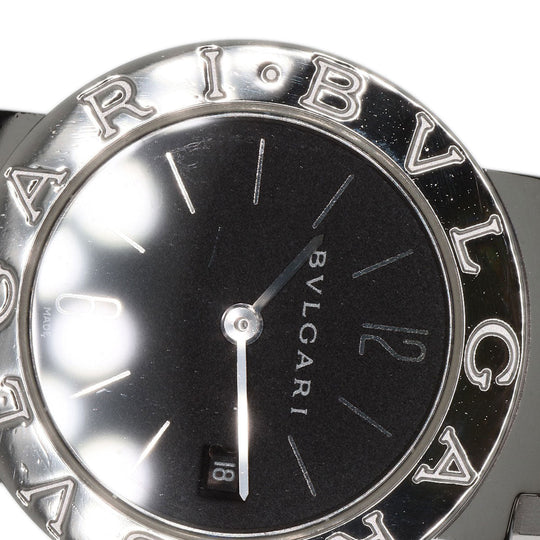 BVLGARI Watches Quartz BB26SS Stainless Steel , Stainless Steel Silver Bulgari Bulgari black dial Women Used Authentic