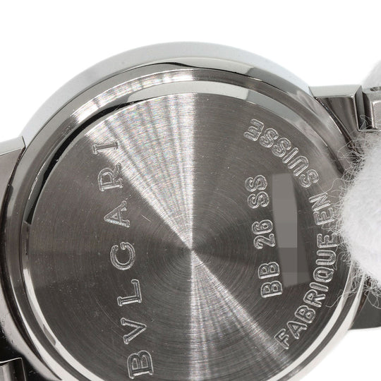 BVLGARI Watches Quartz BB26SS Stainless Steel , Stainless Steel Silver Bulgari Bulgari black dial Women Used Authentic