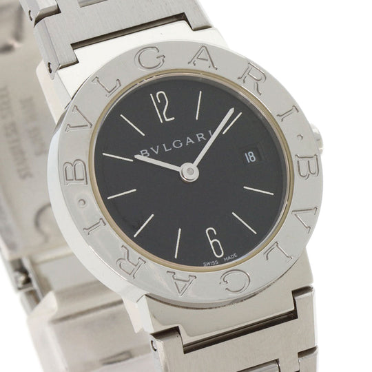 BVLGARI Watches Quartz BB26SS Stainless Steel , Stainless Steel Silver Bulgari Bulgari black dial Women Used Authentic