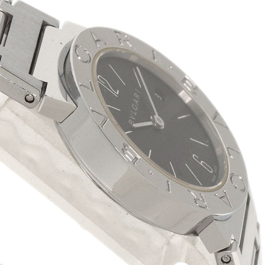 BVLGARI Watches Quartz BB26SS Stainless Steel , Stainless Steel Silver Bulgari Bulgari black dial Women Used Authentic