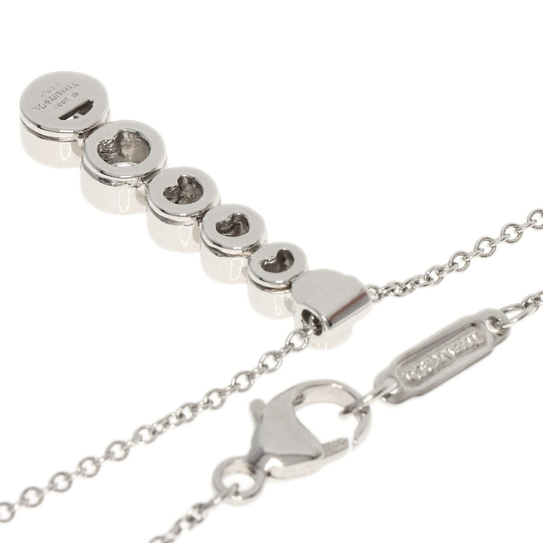 TIFFANY&Co. Necklace PT950 Silver Jazz drop diamond Women Used Authentic