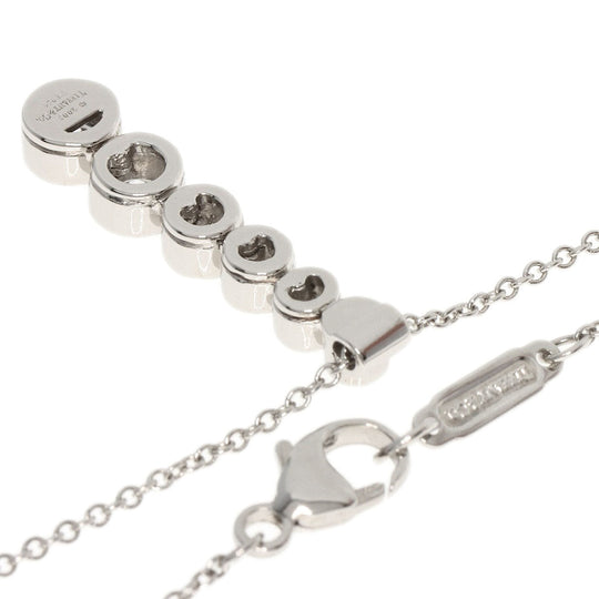 TIFFANY&Co. Necklace PT950 Silver Jazz drop diamond Women Used Authentic