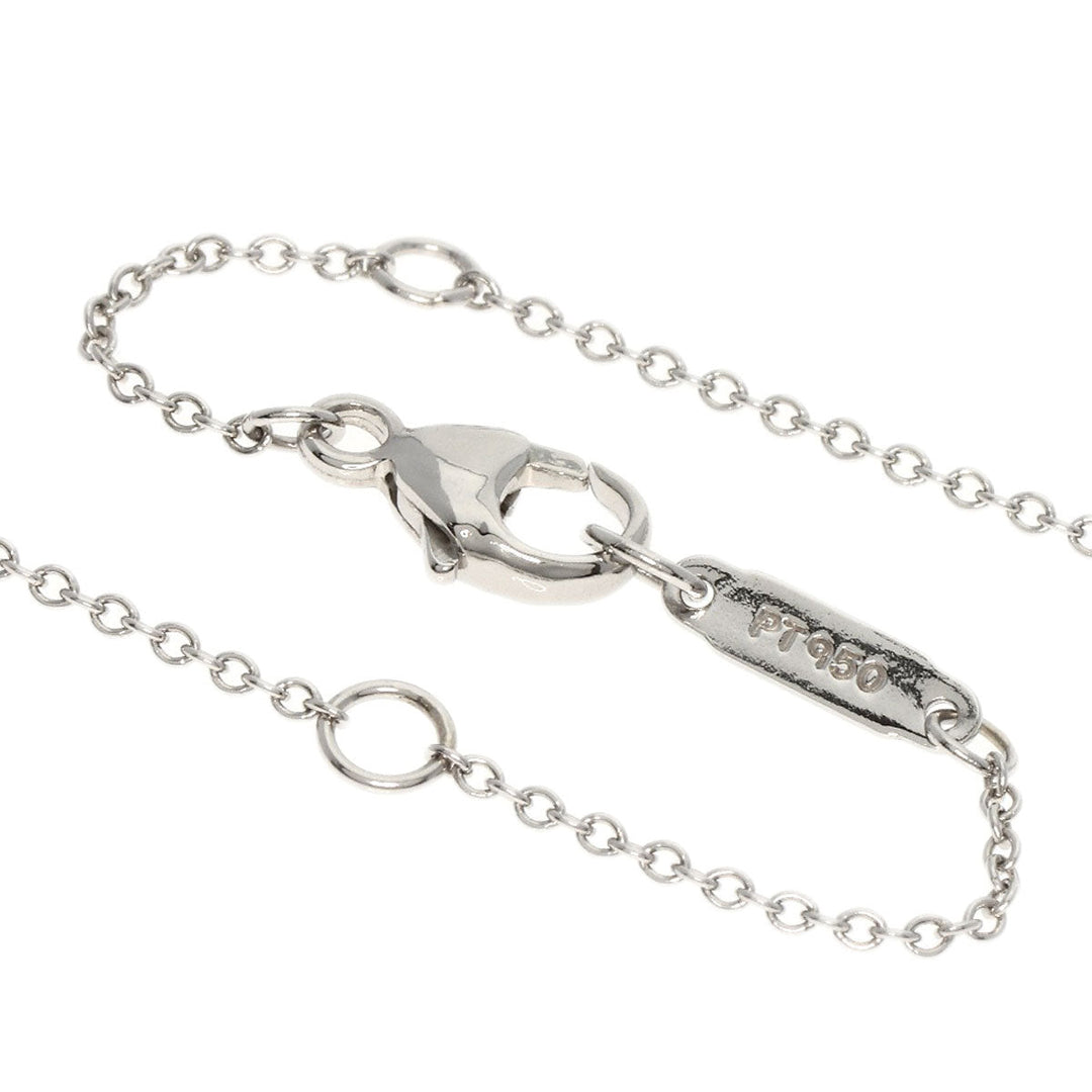 TIFFANY&Co. Necklace PT950 Silver Jazz drop diamond Women Used Authentic