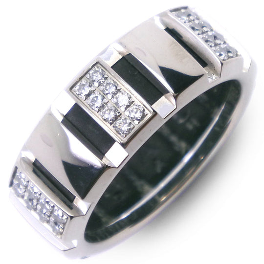 Chaumet Ring K18 White Gold, Diamond White gold Half diamond Class one Women 52 Used Authentic