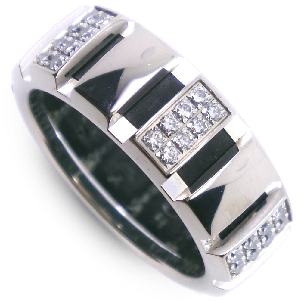 Chaumet Ring K18 White Gold, Diamond White gold Half diamond Class one Women 52 Used Authentic