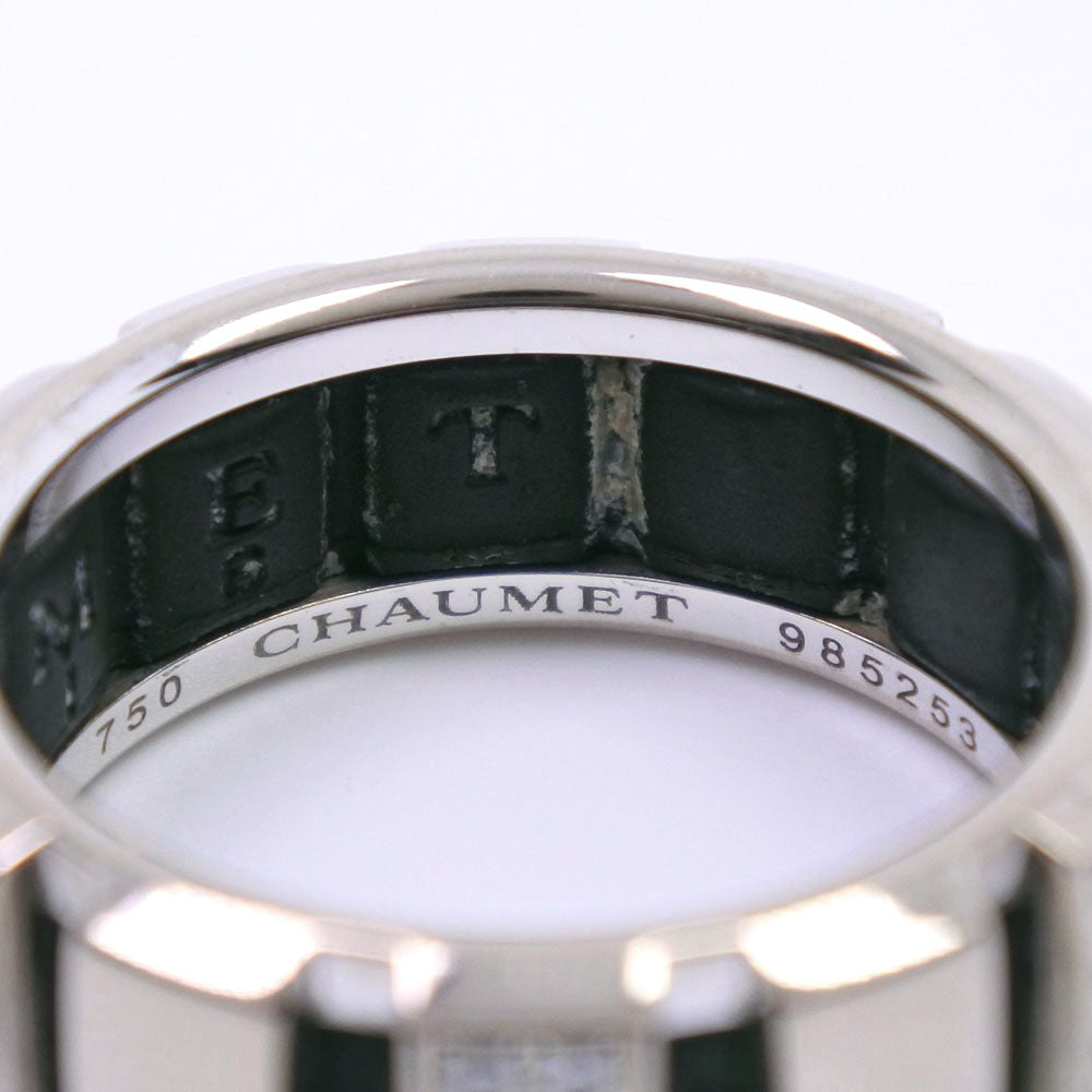 Chaumet Ring K18 White Gold, Diamond White gold Half diamond Class one Women 52 Used Authentic