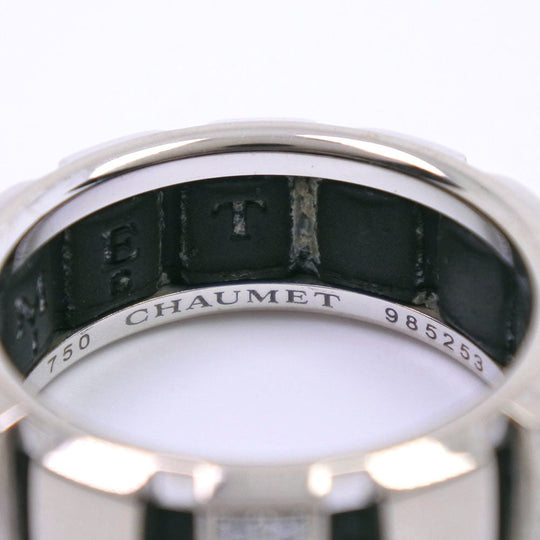 Chaumet Ring K18 White Gold, Diamond White gold Half diamond Class one Women 52 Used Authentic