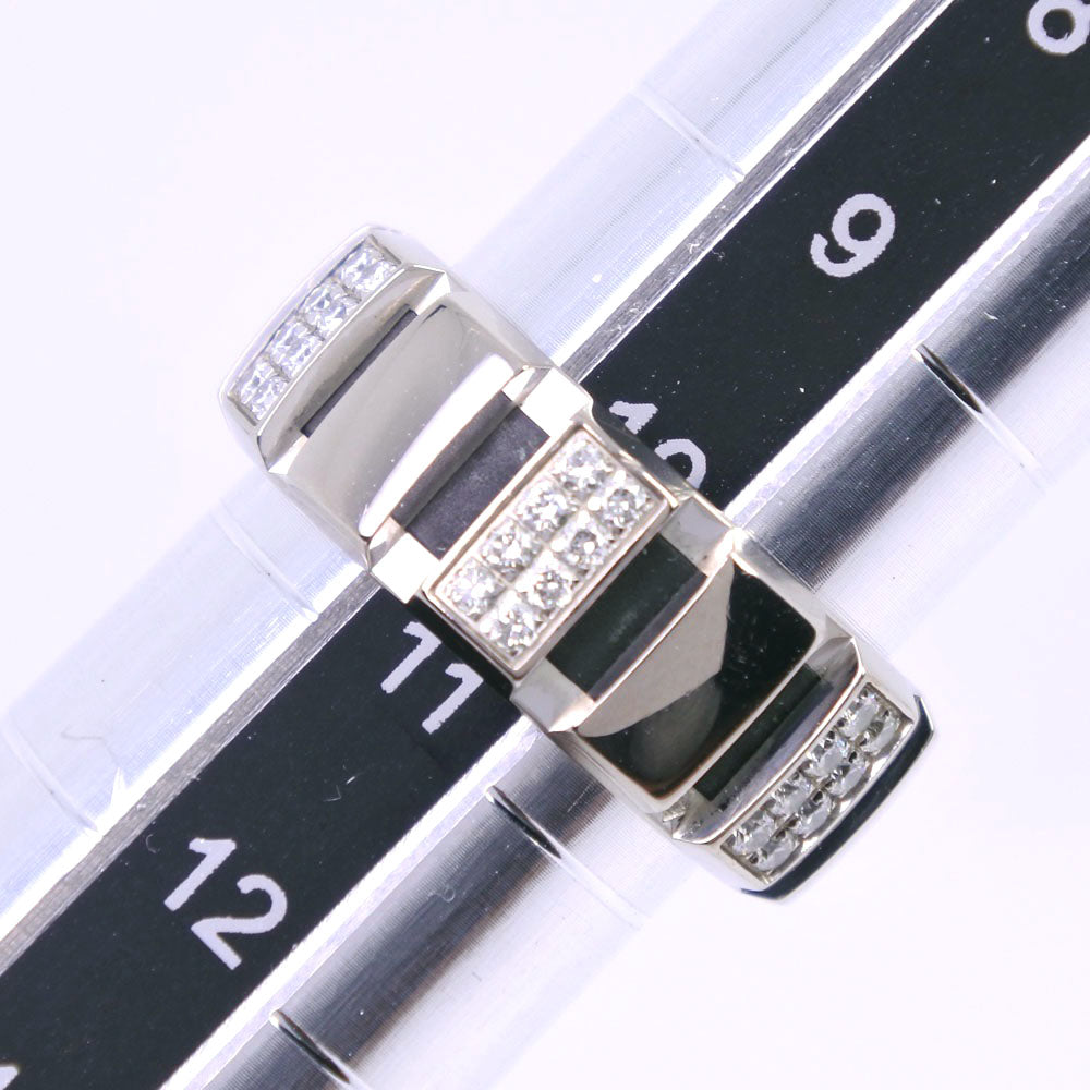 Chaumet Ring K18 White Gold, Diamond White gold Half diamond Class one Women 52 Used Authentic