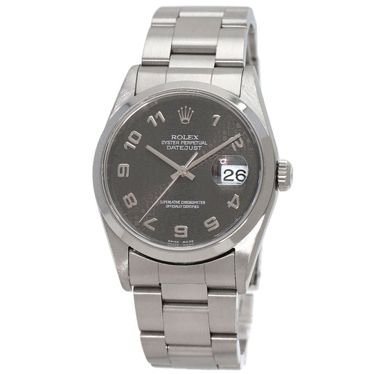 ROLEX Watches Mechanical Automatic 16200 Stainless Steel , Stainless Steel Silver datejust gray computer gray computer dial mens Used Authentic