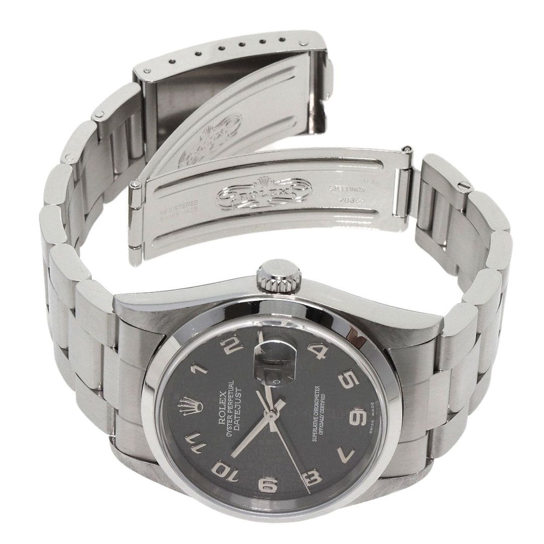 ROLEX Watches Mechanical Automatic 16200 Stainless Steel , Stainless Steel Silver datejust gray computer gray computer dial mens Used Authentic