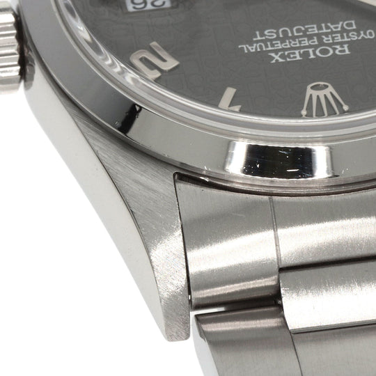 ROLEX Watches Mechanical Automatic 16200 Stainless Steel , Stainless Steel Silver datejust gray computer gray computer dial mens Used Authentic
