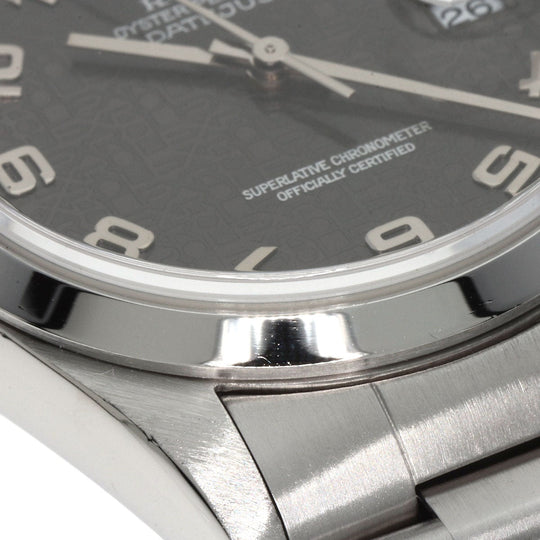 ROLEX Watches Mechanical Automatic 16200 Stainless Steel , Stainless Steel Silver datejust gray computer gray computer dial mens Used Authentic