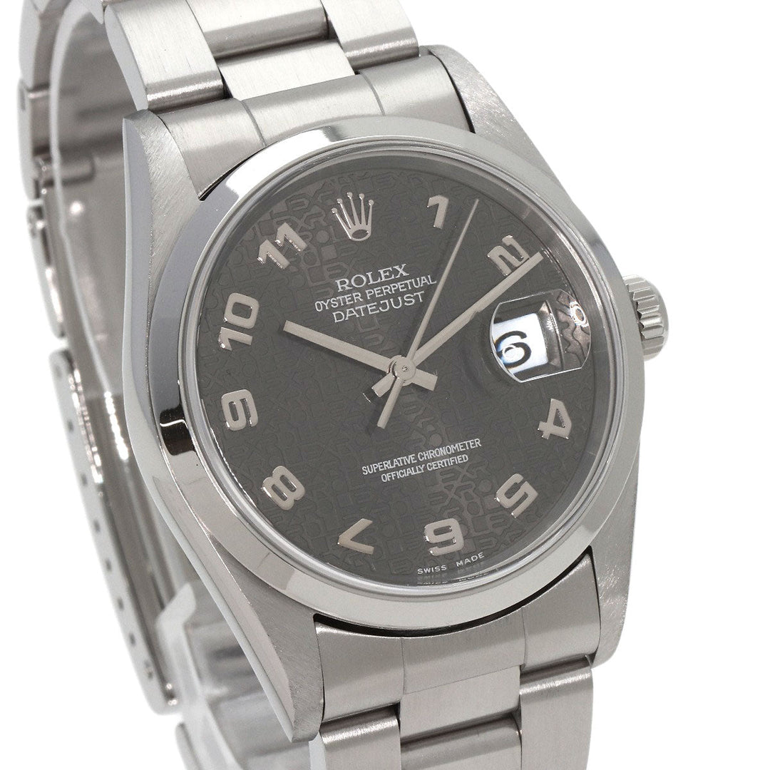 ROLEX Watches Mechanical Automatic 16200 Stainless Steel , Stainless Steel Silver datejust gray computer gray computer dial mens Used Authentic