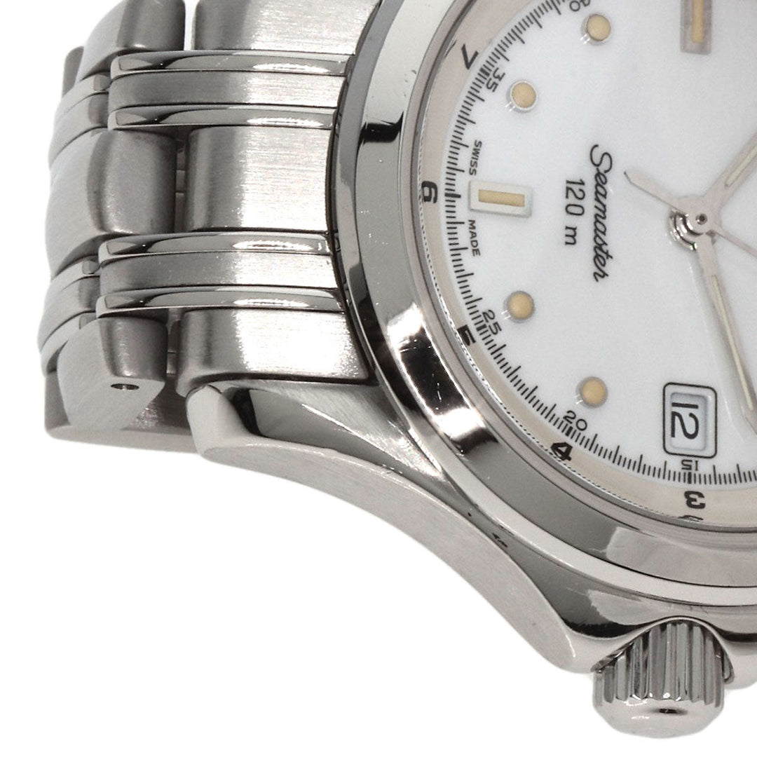 OMEGA Watches Quartz 2581.20 Stainless Steel , Stainless Steel Silver Seamaster white dial Women Used Authentic