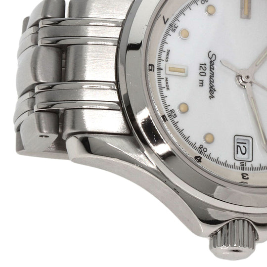 OMEGA Watches Quartz 2581.20 Stainless Steel , Stainless Steel Silver Seamaster white dial Women Used Authentic