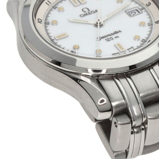 OMEGA Watches Quartz 2581.20 Stainless Steel , Stainless Steel Silver Seamaster white dial Women Used Authentic
