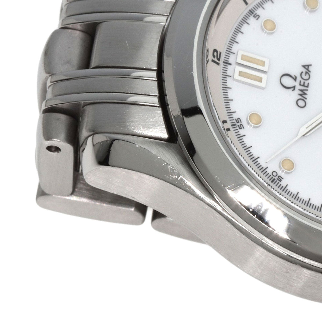 OMEGA Watches Quartz 2581.20 Stainless Steel , Stainless Steel Silver Seamaster white dial Women Used Authentic