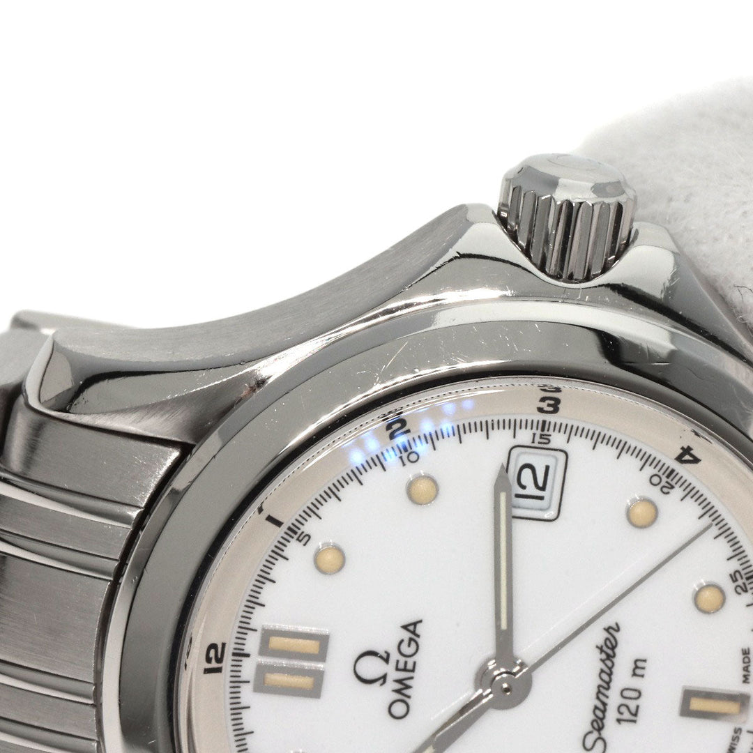 OMEGA Watches Quartz 2581.20 Stainless Steel , Stainless Steel Silver Seamaster white dial Women Used Authentic