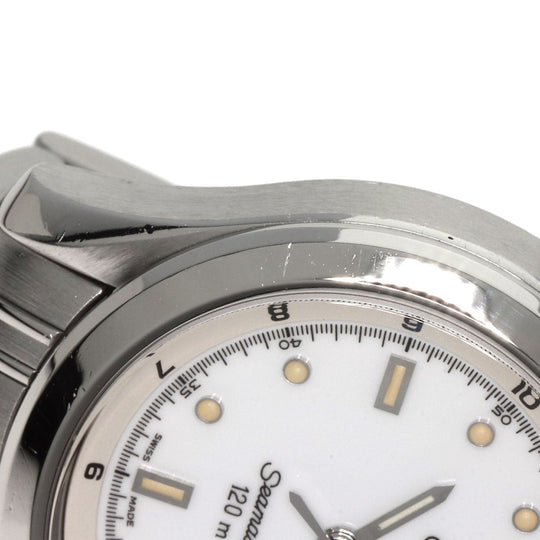 OMEGA Watches Quartz 2581.20 Stainless Steel , Stainless Steel Silver Seamaster white dial Women Used Authentic